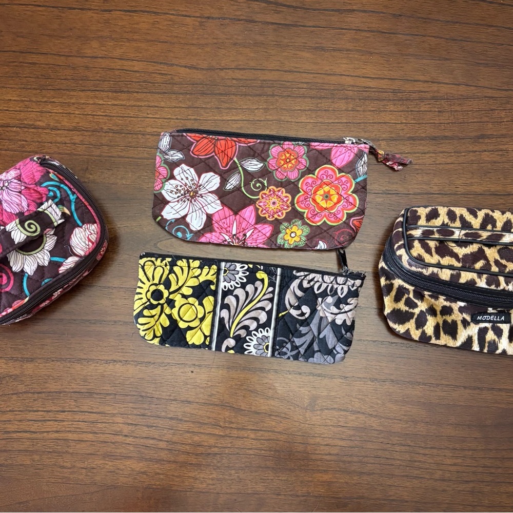 Vera Bradley Makeup Bag Lot